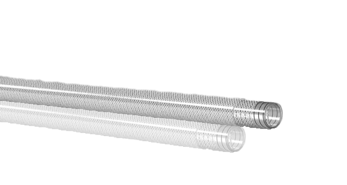 ÇELİK TELLİ VE ÖRGÜLÜ SU HORTUMU ŞEFFAF 19 MM // GIDA KALİTESİ UE 10/2011 FOR SIMULANT TYPE A-B-C-D1 ISO 1307