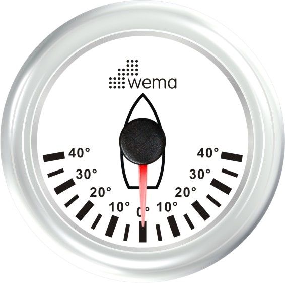 DÜMEN AÇI GÖSTERGESİ 52 mm BEYAZ/BEYAZ