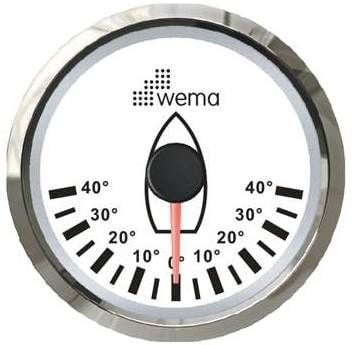 DÜMEN AÇI GÖSTERGESİ 52 mm KROM/BEYAZ