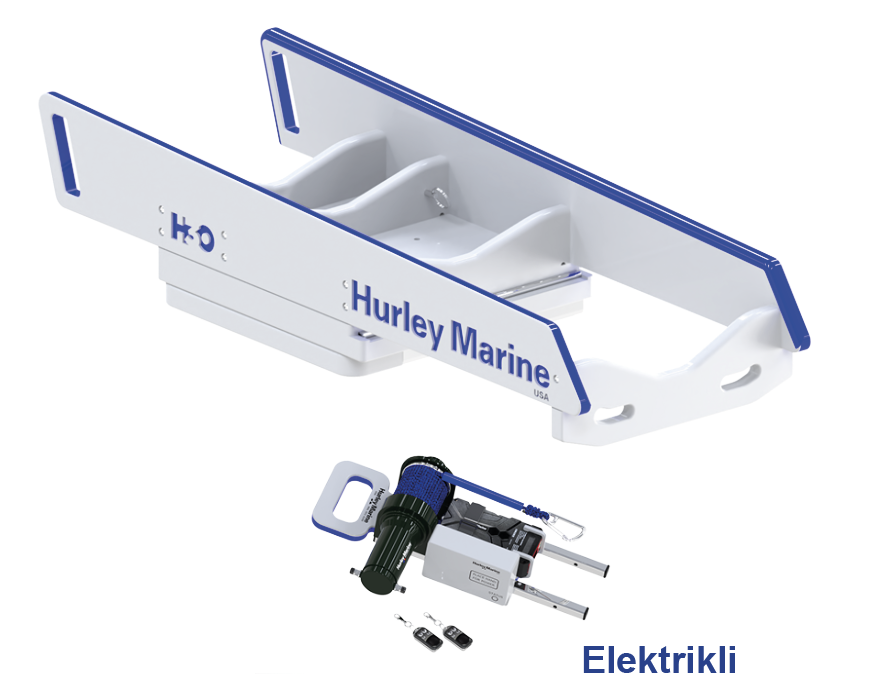 PLATFORM BOT/JETSKI KALDIRMA SİSTEMİ / ELEKTRİKLİ VİNÇ H3O / 181kg KALDIRMA KAPASİTESİ