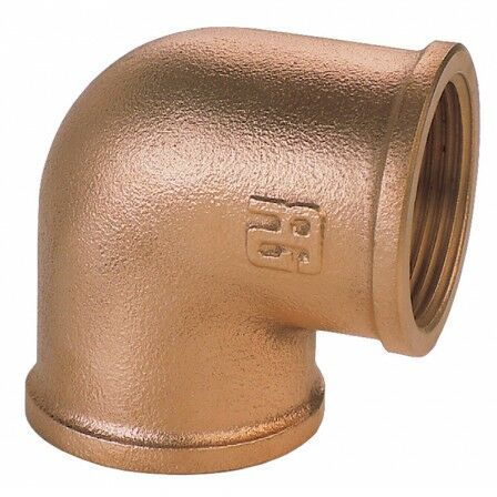 BRONZ 90° DİŞİ-DİŞİ DİRSEK 2''1/2