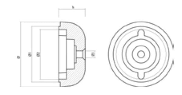 01058AL / SLEIPNER BAŞ MANEVRA PERVANE TUTYASI Ø131 / ALÜMİNYUM