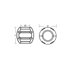 00523 / ŞAFT TUTYASI Ø85 mm / ÇİNKO