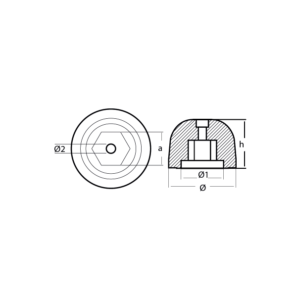 01053AL / SIDEPOWER/SLEIPNER BAŞ MANEVRA PERVANE TUTYASI SP550 HYD, SH420, SH550 / ÇİNKO