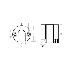 00818 / MERCURY/MERCRUISER BRAVO I/II/III / ÇİNKO
