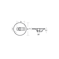 00835 / MERCURY/MERCRUISER FLAT TRIM TAB ANODE / ÇİNKO