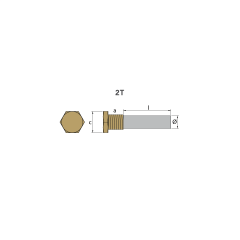 YANMAR KALEM TUTYA VE TAPA th.1/2'' gas conico