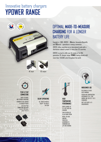 YPOWER AC-DC AKÜ ŞARJ CİHAZI 12V/25A 3 ÇIKIŞ FANSIZ