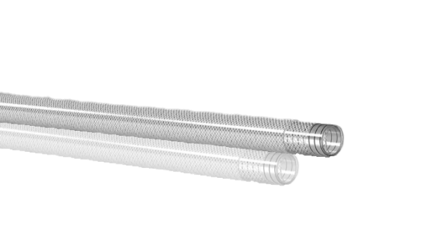 ÇELİK TELLİ VE ÖRGÜLÜ SU HORTUMU ŞEFFAF 32 MM // GIDA KALİTESİ UE 10/2011 FOR SIMULANT TYPE A-B-C-D1 ISO 1307