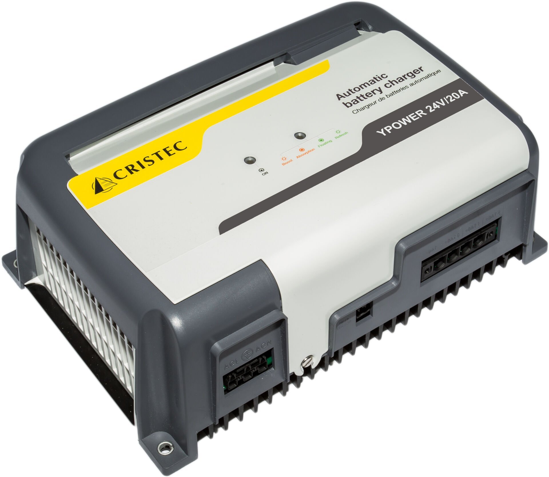 YPOWER AC-DC AKÜ ŞARJ CİHAZI 24V/20A 3 ÇIKIŞ FANSIZ