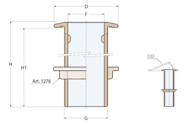 1260A / BAĞLANTI KOVANI UZUN 1'' / BRONZ
