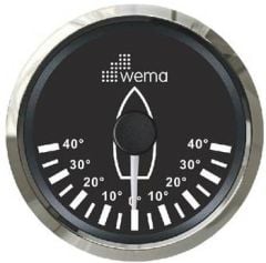 DÜMEN AÇI GÖSTERGESİ  52 mm KROM/SİYAH
