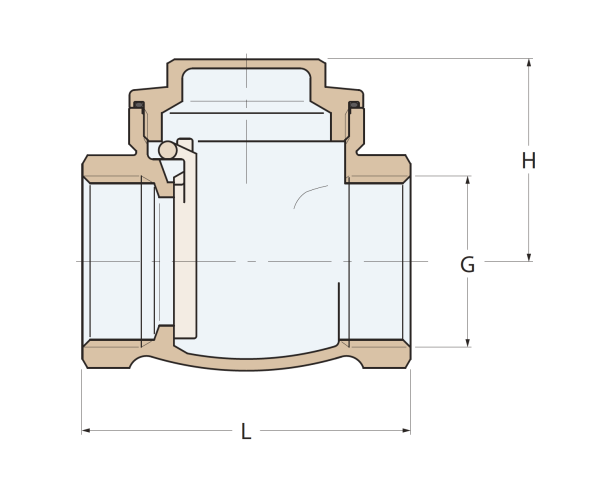 1670 / ÇALPARA ÇEKVALF 3/4'' / PİRİNÇ