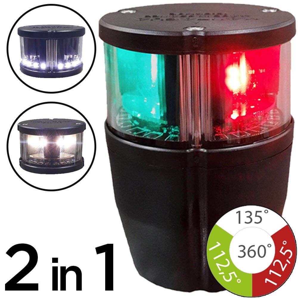 00116 / 2NM NAVIPRO İSKELE+SANCAK+PUPA+DEMİR FENERİ (ÜÇ RENKLİ) 20 METREDEN KÜÇÜK TEKNELER İÇİN