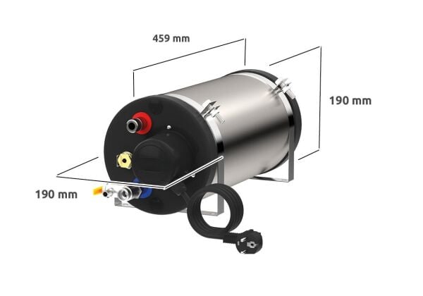 CARAVAN SERISI / MINI BOILER 6L 600W 24V 190x190x459mm