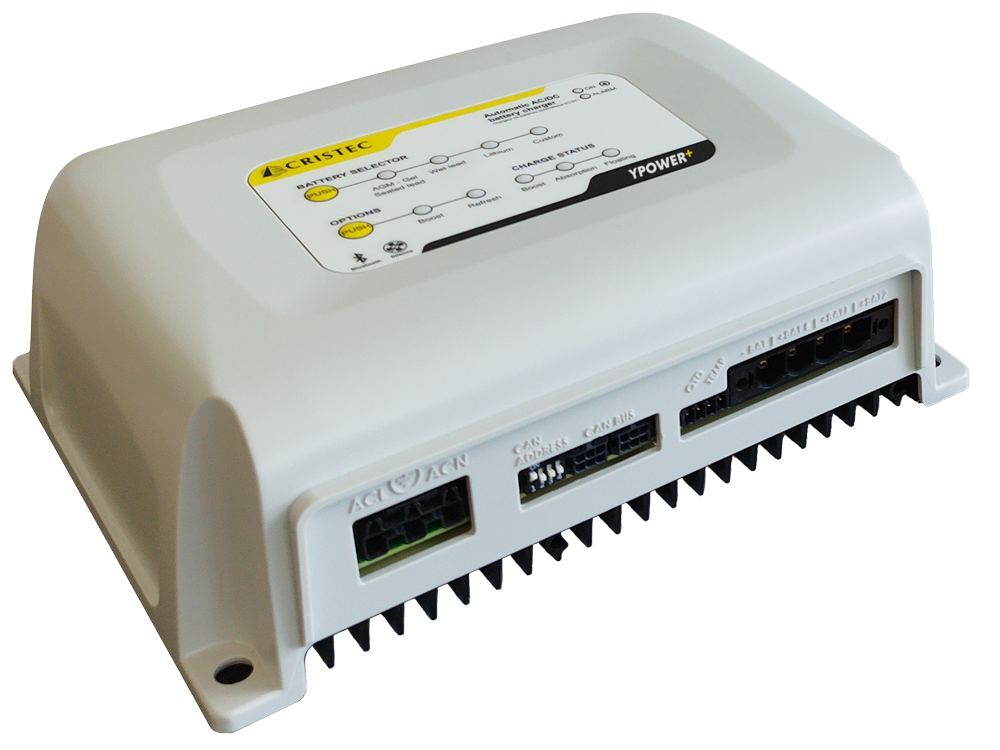 YPOWER+ AC-DC AKÜ ŞARJ CİHAZI 12V / 40A 4 ÇIKIŞ FANSIZ WIRELESS BAĞLANTILI ÜCRETSİZ UYGULAMA İLE