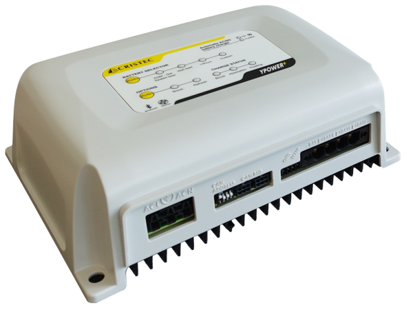 YPOWER+ AC-DC AKÜ ŞARJ CİHAZI 12V / 50A 4 ÇIKIŞ FANSIZ WIRELESS BAĞLANTILI ÜCRETSİZ UYGULAMA İLE