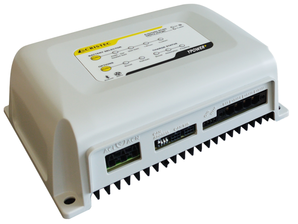 YPOWER AC-DC AKÜ ŞARJ CİHAZI 24V / 35A 4 ÇIKIŞ FANSIZ WIRELESS BAĞLANTILI ÜCRETSİZ UYGULAMA İLE