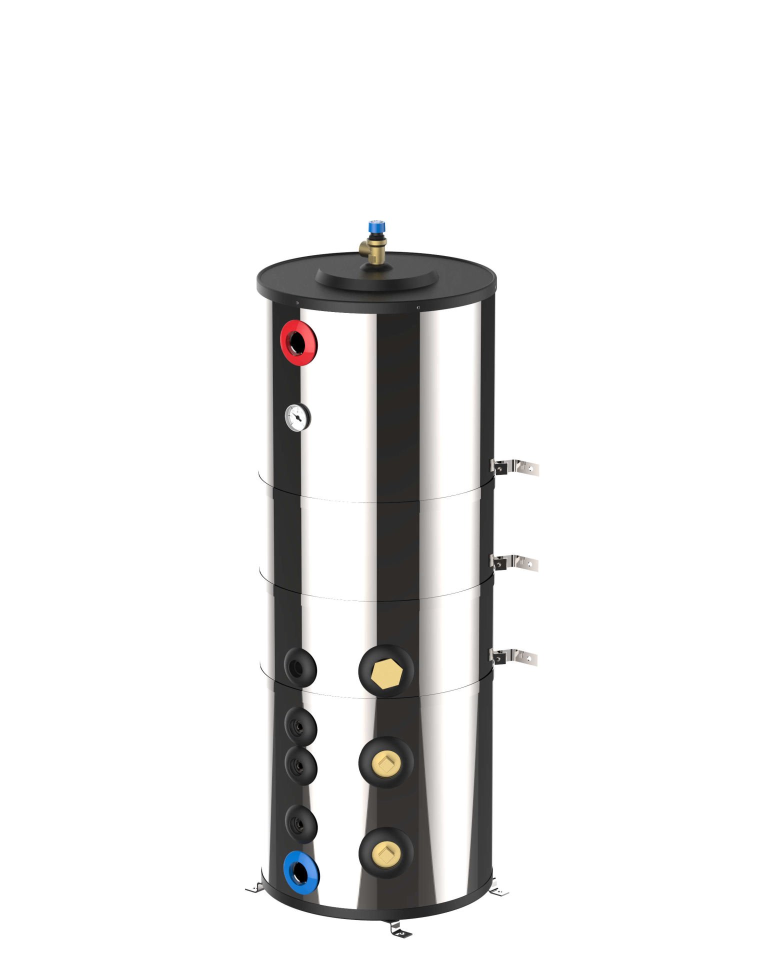PROFESSIONAL SERİSİ BOILER 150 L DİKEY REZİSTANSIZ (2 X 1500W  YA DA 2 X 3000W REZİSTANS TAKILABİLİR )