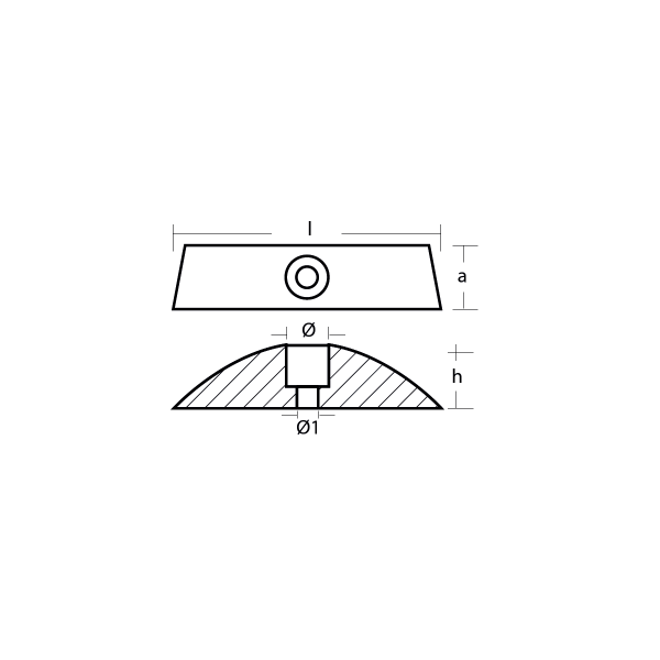 00710AL / VOLVO PENTA TUTYASI SAILDRİVE 110 - 120 ÇİFTLİ / ALÜMİNYUM