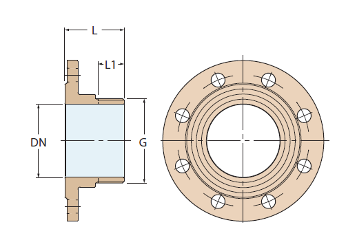 1340B / FLANŞ 4’’ PN16 / BRONZ