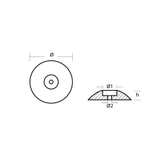 00100 / UFO TUTYA Ø50mm / ÇİNKO